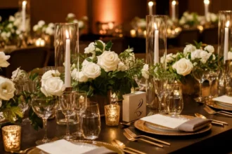 Centerpieces at wedding receptions NYT