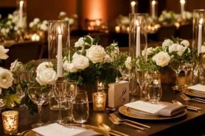 Centerpieces at wedding receptions NYT